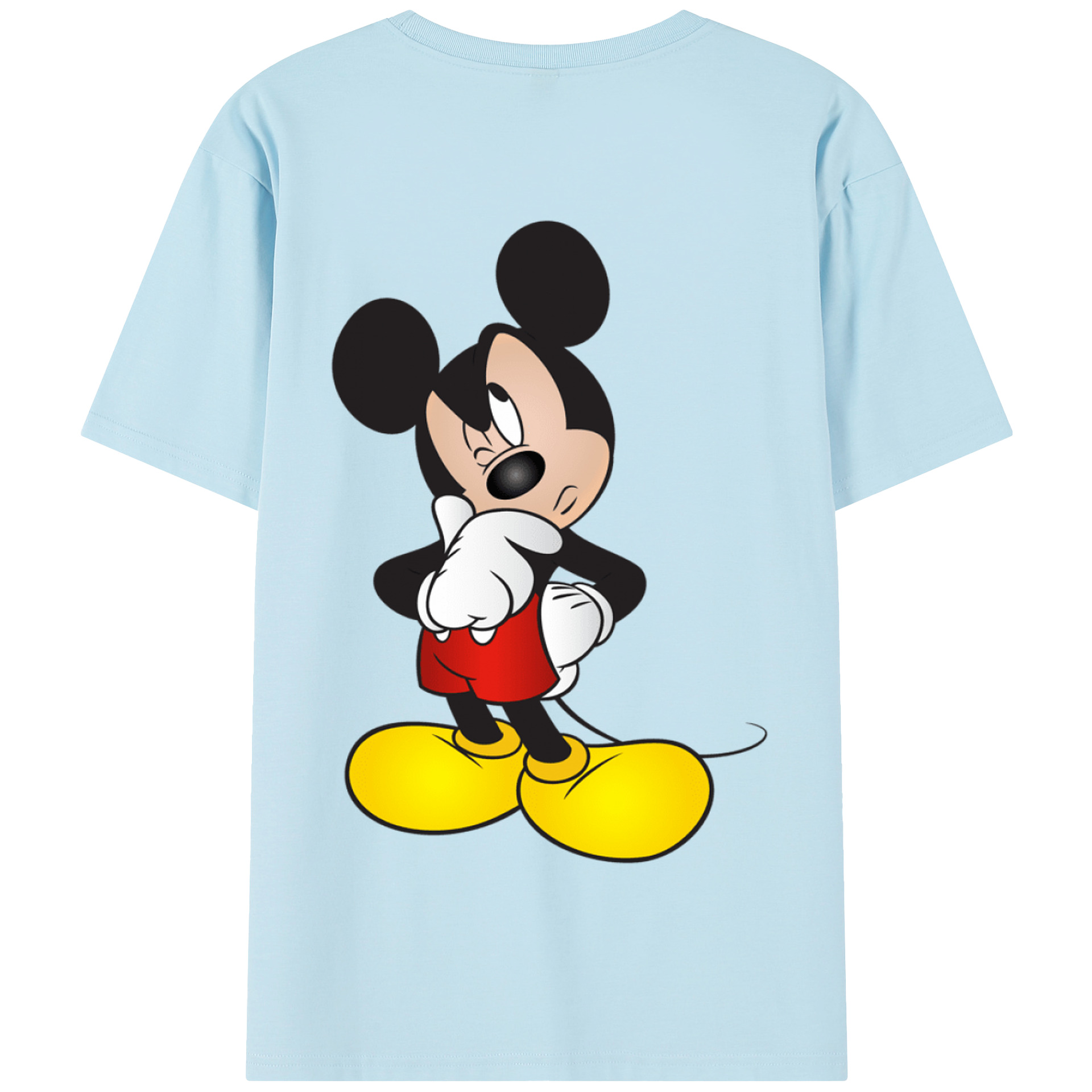 （画像用） ミッキーマウス Mickey Mouse 綿100％半袖Tシャツ（背面プリント）
